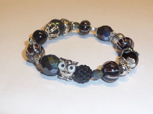 Bracelet élastique petite chouette