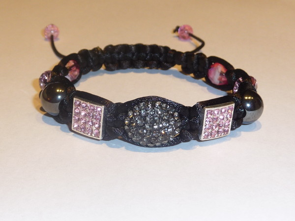 Bracelet shamballa beauty rose